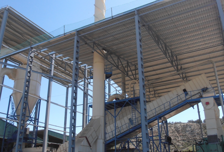 The processing of Alfalfa into feed pellets